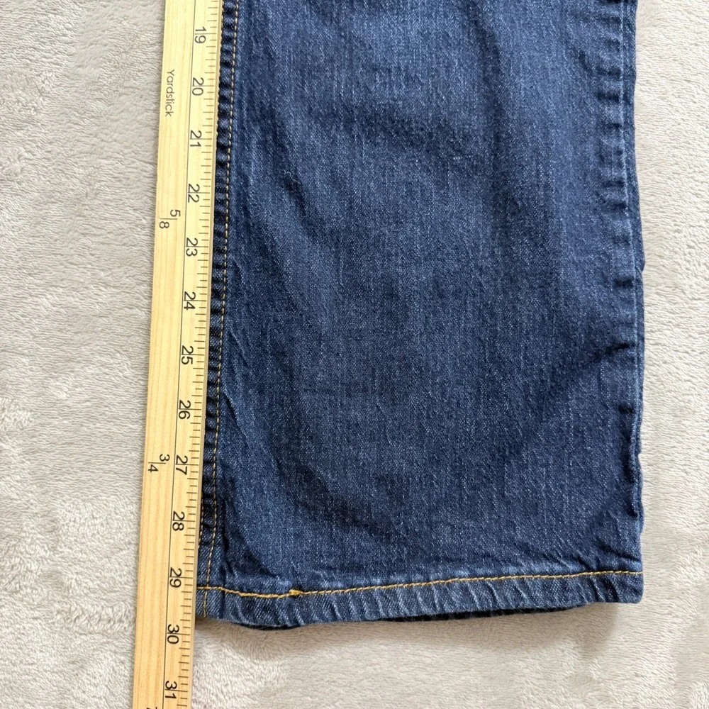 Levi's 527 Jeans Mens 34x30 Blue Slim Bootcut Stretch Denim Western Cowboy EUC